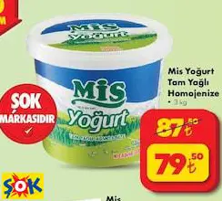 MİS YOĞURT TAM YAĞLI HOMOJENİZE 3 KG MİS YOĞURT TAM YAĞLI HOMOJENİZE 3 KG